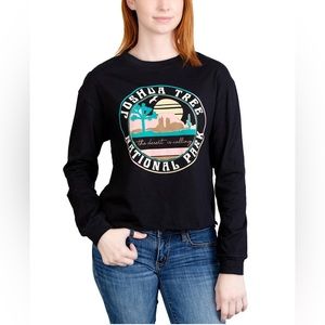 Rebellious One Black National Park Joshua Tree Long Sleeved Graphic Shirt